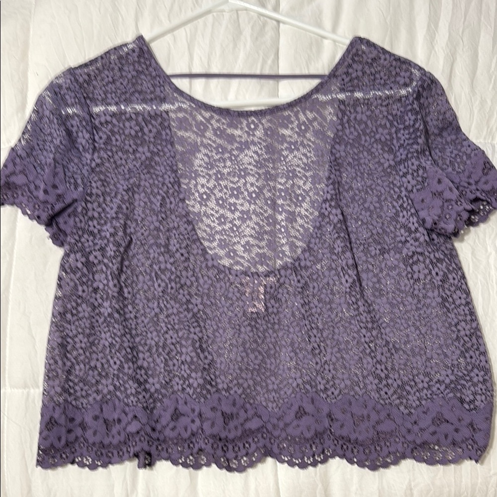Victoria’s Secret Purple Lace Women Top